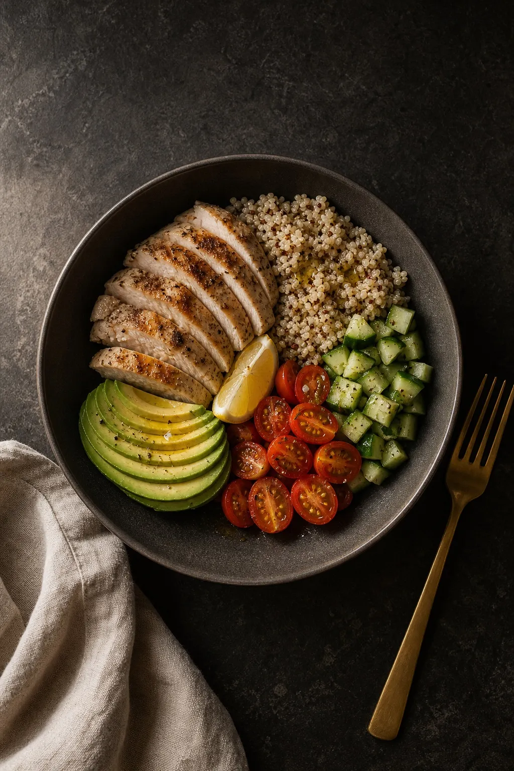 Chicken quinoa bowl