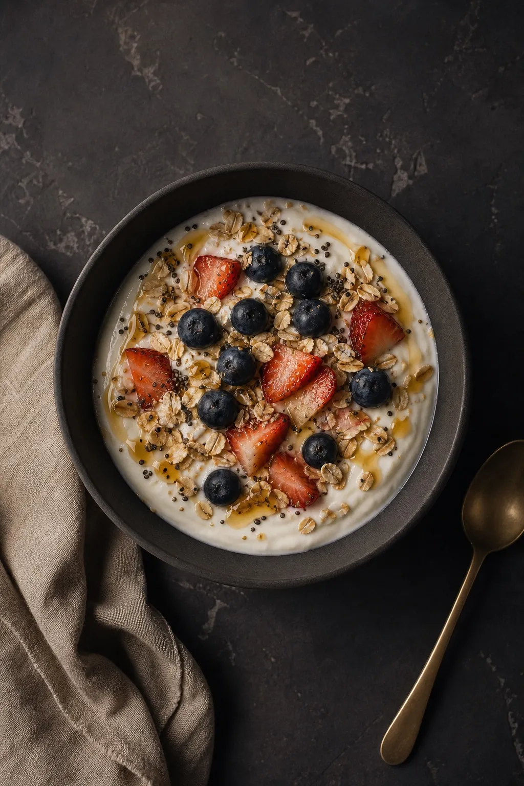 Greek yogurt berry bowl