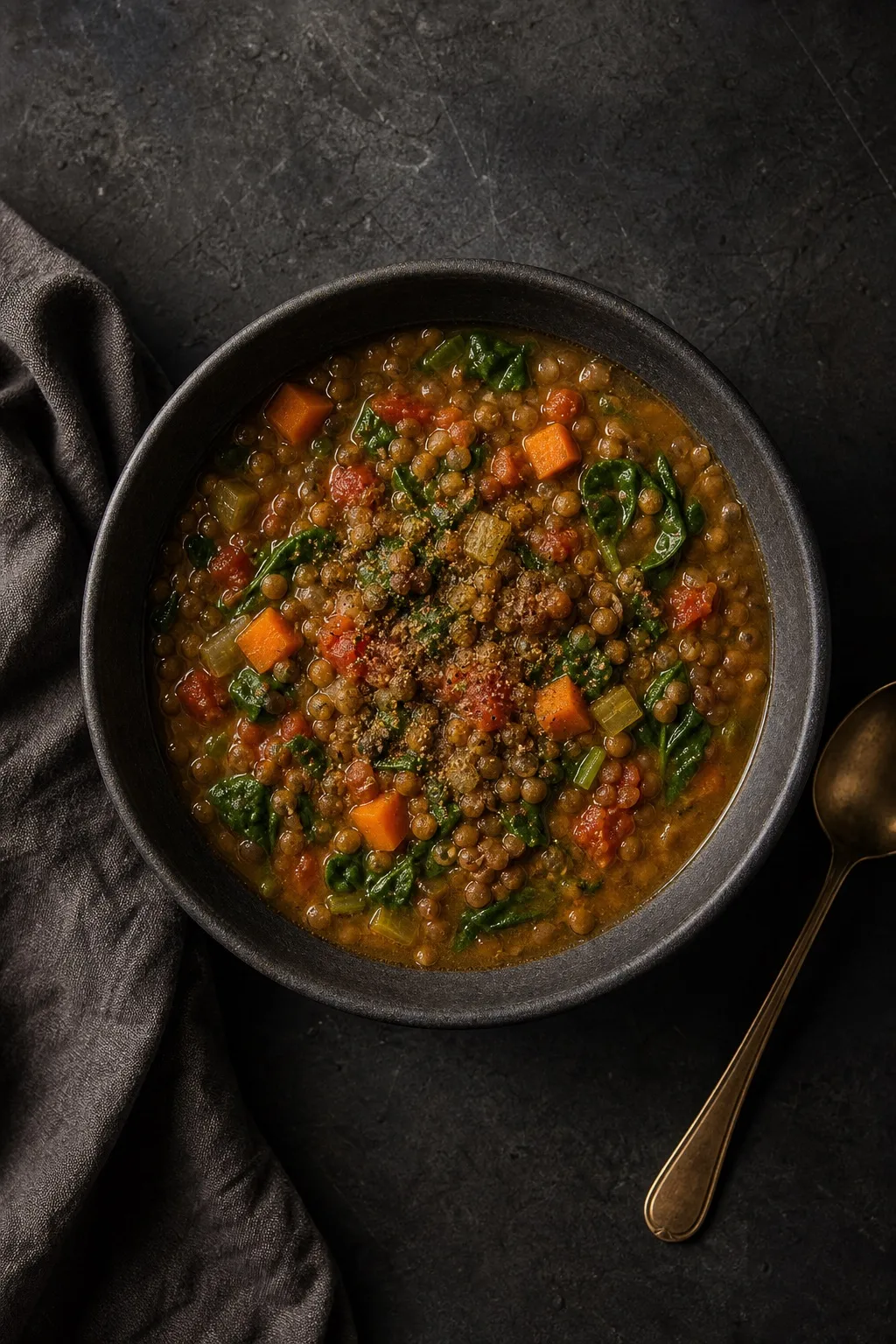 Lentil and vegetable soup